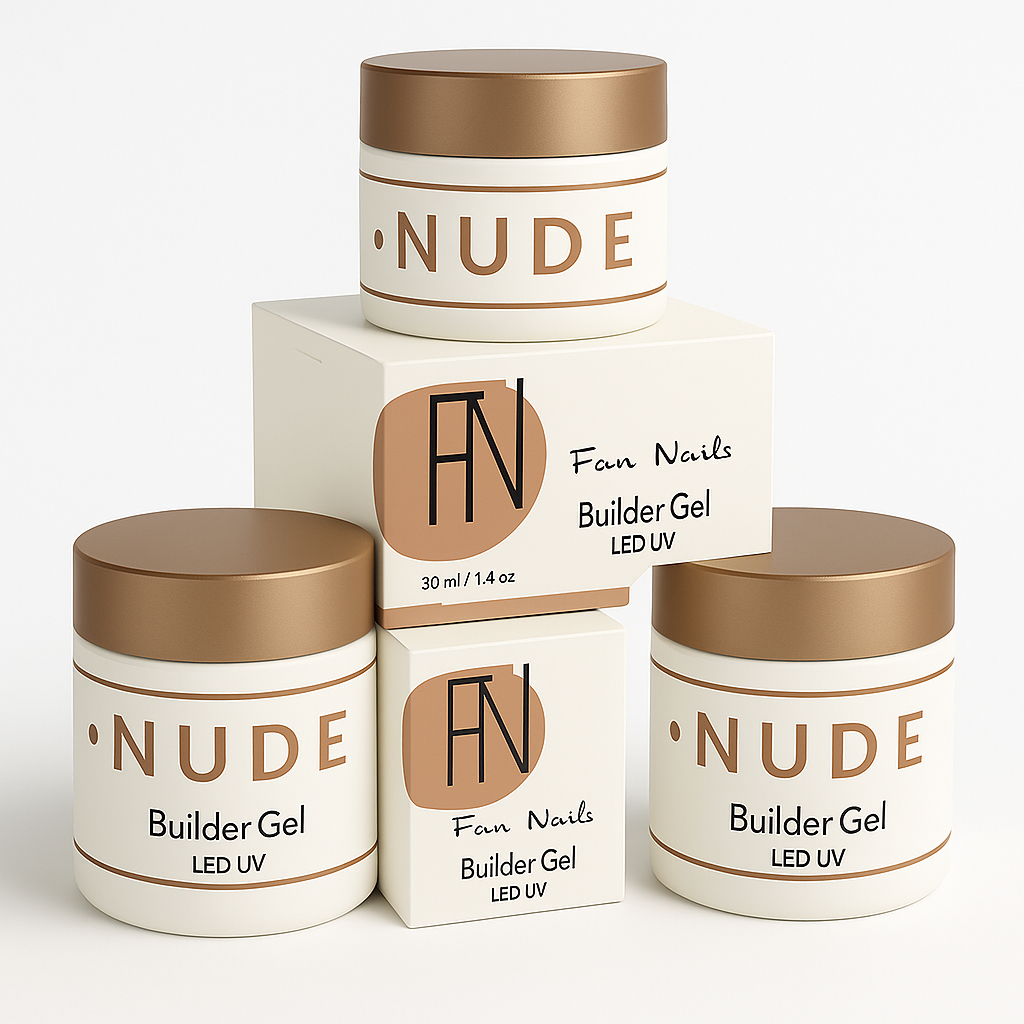 Kit 3 Gel 30g Fan Nails Para Unhas Gel fibra Profissional Alongamento De Unha Led/Uv