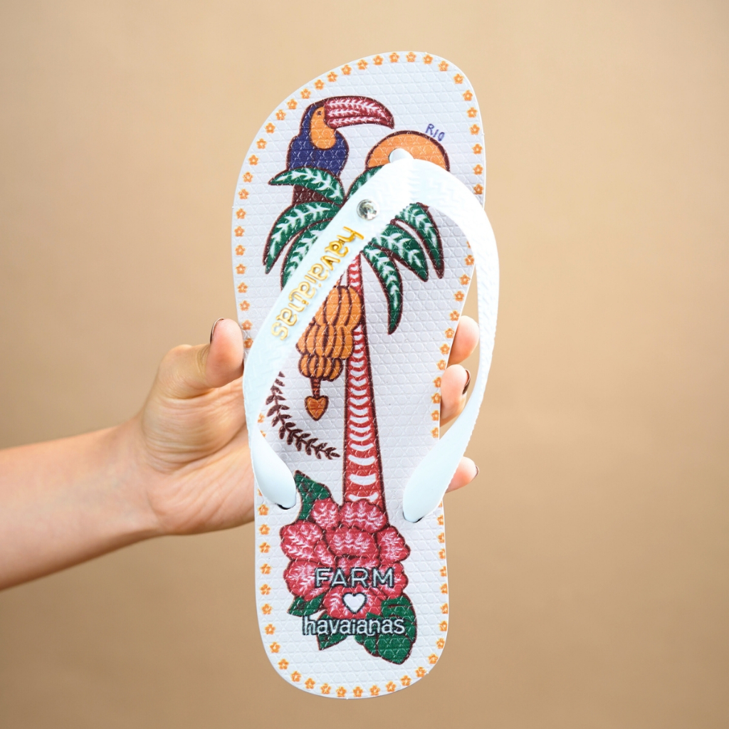 Chinelo Feminino Estilo Farm –Novas Estampas Vibrantes, Leve e Anatômico – Envio Imediato