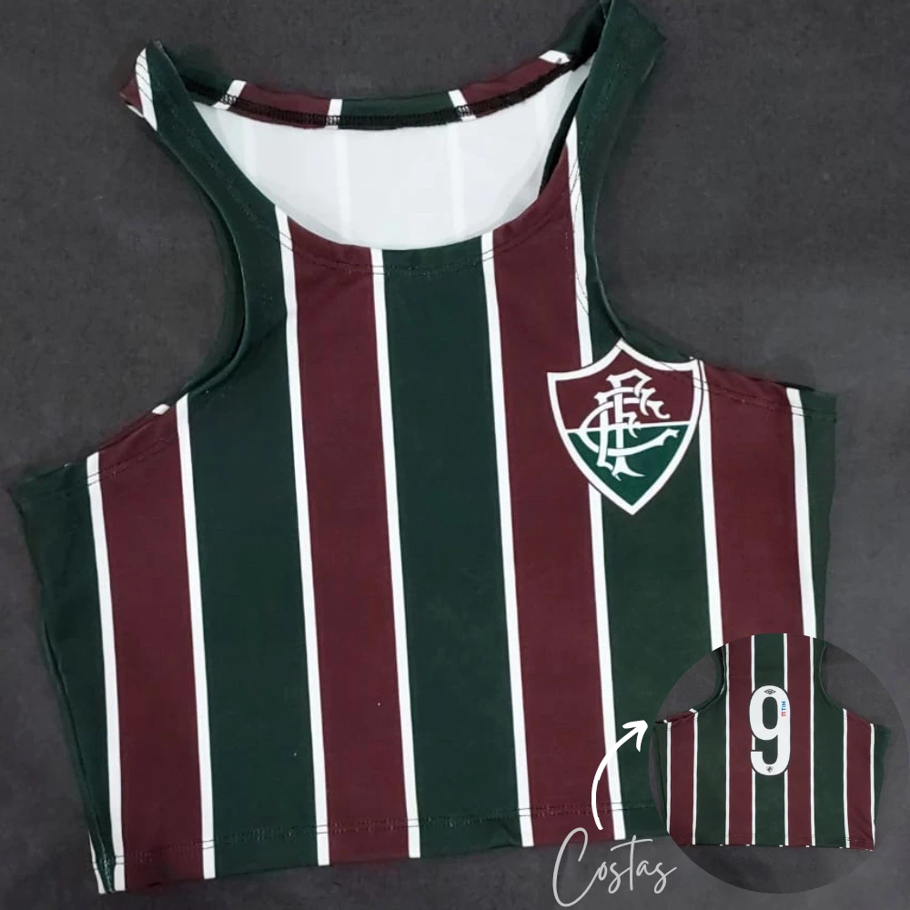 Top Toper Blusinha Alça Nadador Feminino Tricolor Carioca – Estilo e Conforto Para a Torcedora do Time de Guerreiros!