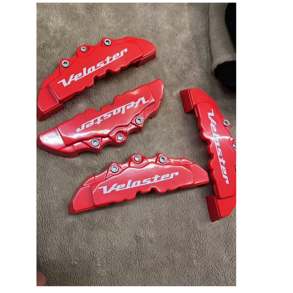 Capa Pinça Freio Veloster 4 Unidades + Cola Silicone Alta Temperatura