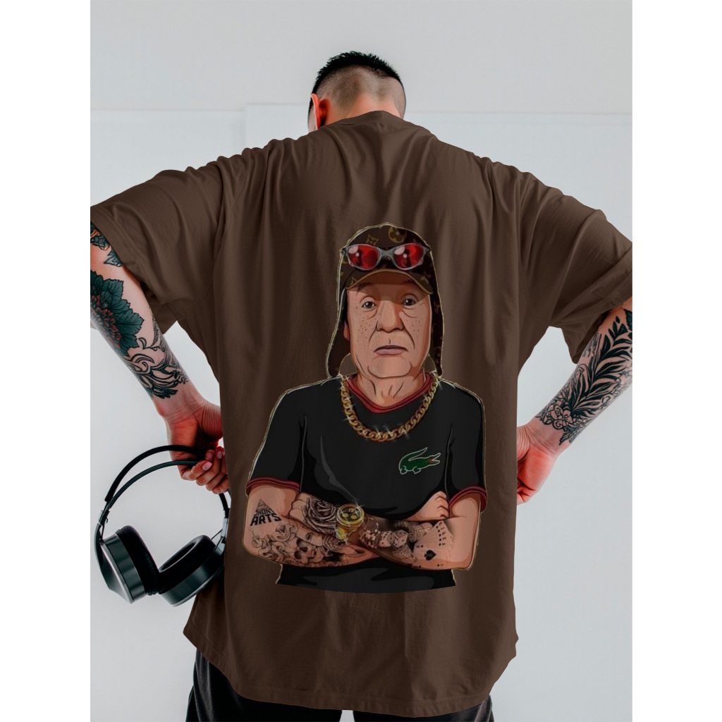 Camisa Camiseta Chaves Da Quebrada Oversized Streetwear Unissex ref-3904 Dtf em Oferta na Shopee