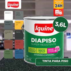 Tinta Para Piso Com Resistencia ao Trafego 3,6l Rende 18m² Iquine