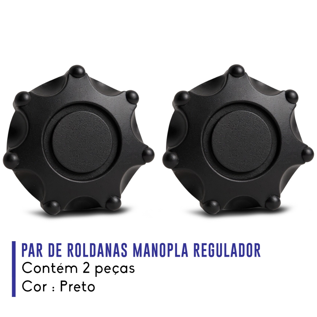 Par Roldana Manopla Reguladora Banco Preto Fiesta  Ecosport 2002 a 2012 Ajuste Costas Coluna