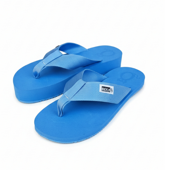 chinelo para compensação de altura (dismetria) AZUL