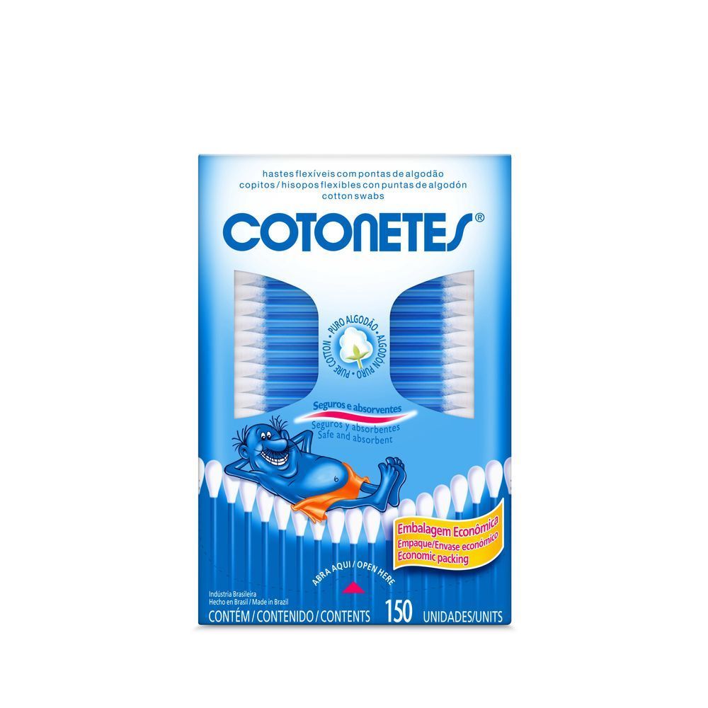 Hastes Flexíveis Cotonetes 150 Unidades em Oferta na Shopee