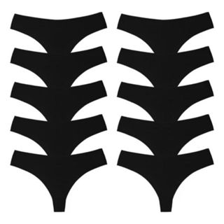 Kit até 10 Calcinhas Femininas Sem Costura – Fio Dental Tanga Confortável Promoção em Oferta na Shopee