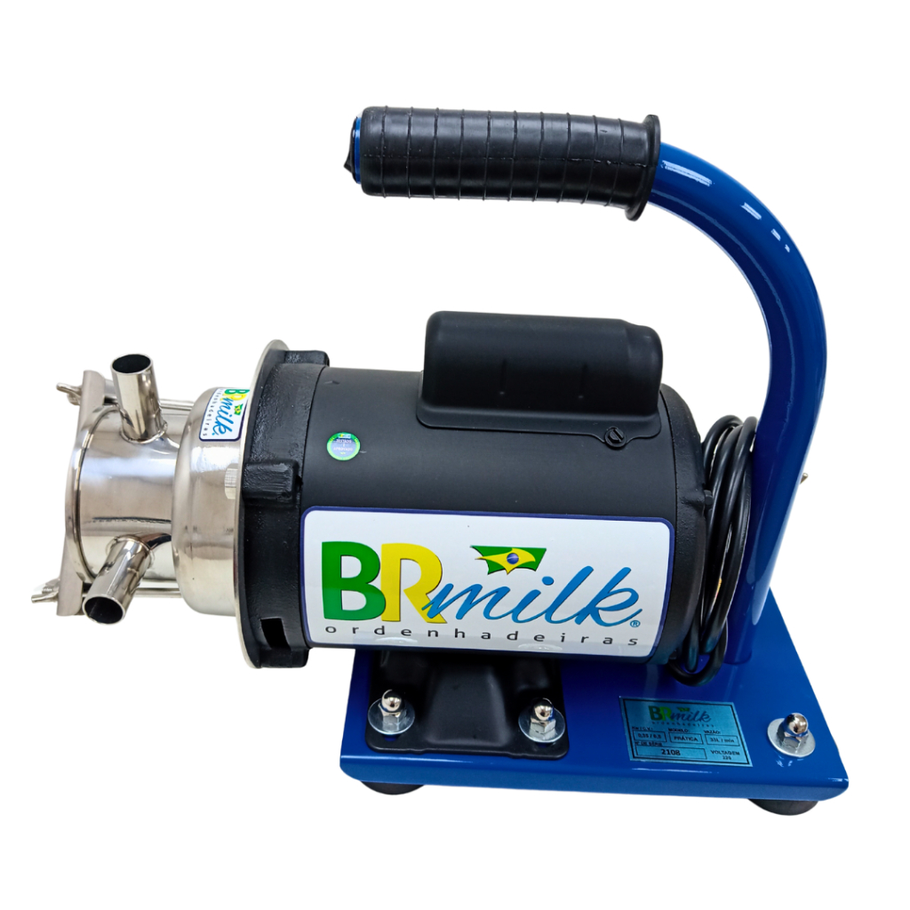 Bomba para Bombear Leite do Tarro até o Resfriador de Leite BTL 2000 Litros/h Ordenha 220 volts