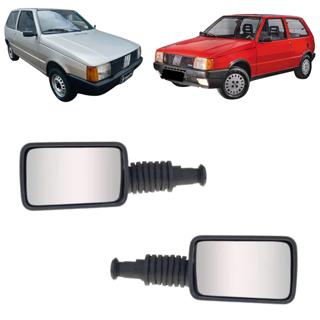 Par Retrovisor Uno Prêmio Elba 1985 1986 1987 1988 e Uno Mille 1991 1992 1993 1994 1995 2/4 Pts Sem Controle