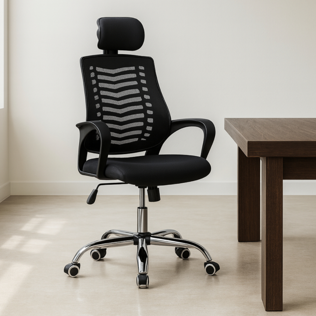 Cadeira de Escritório para Escritórios Presidente com Encosto para Braços e Cabeça