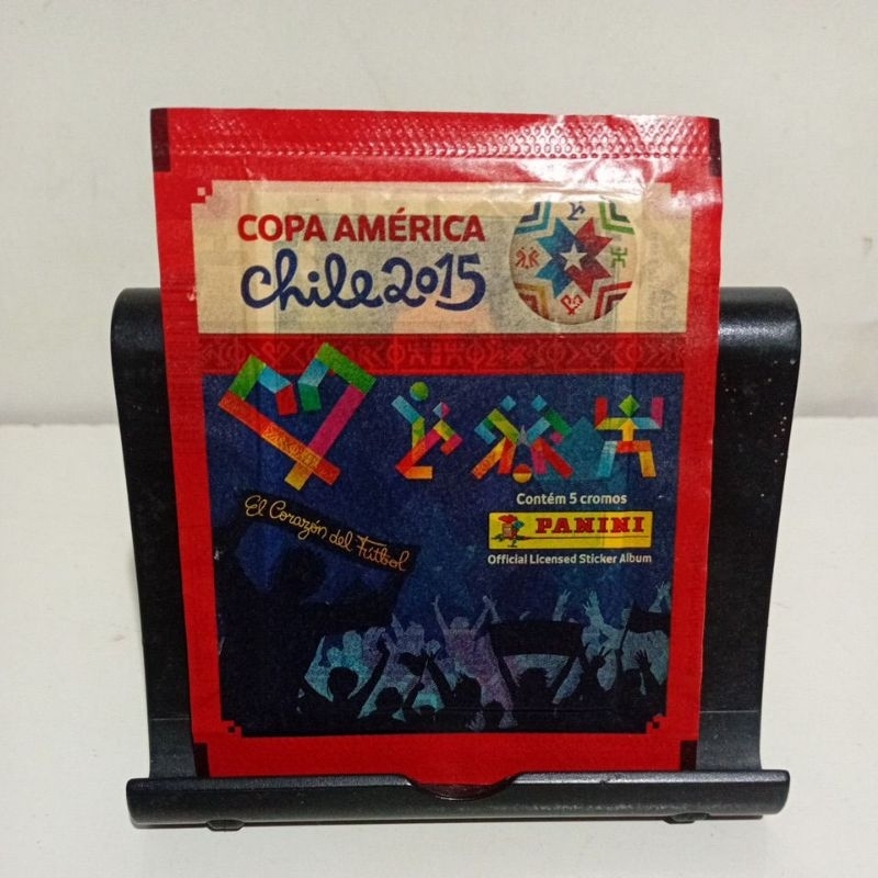 Envelope com 5 Cromos Lacrados Copa América Chile 2015 – Panini