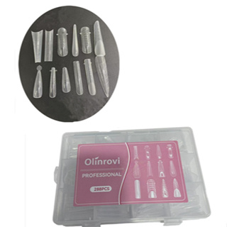 MOLDE F1 PARA UNHA GEL  OLINROVI 288  TRANSPARENTE em Oferta na Shopee