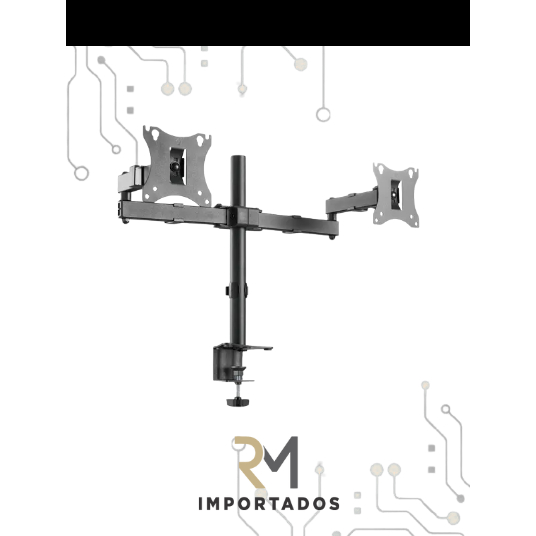 Suporte Para 2 Monitores Braços Articulados Mesa