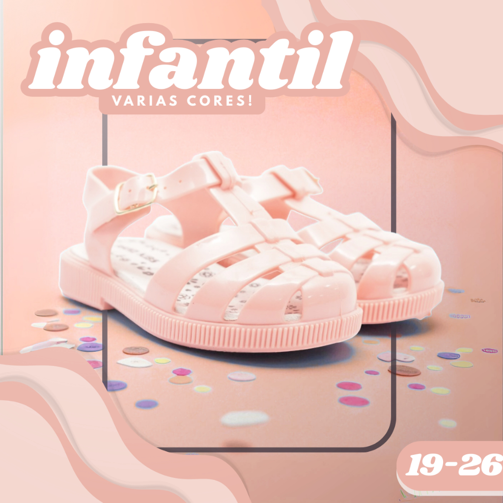Sandália Infantil Leve Macia Confortável Antiderrapante Para Passeios e Escola