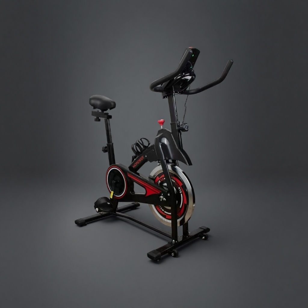 Bicicleta Ergométrica Para Spinning Mecanica 13kg Vermelho e Preto