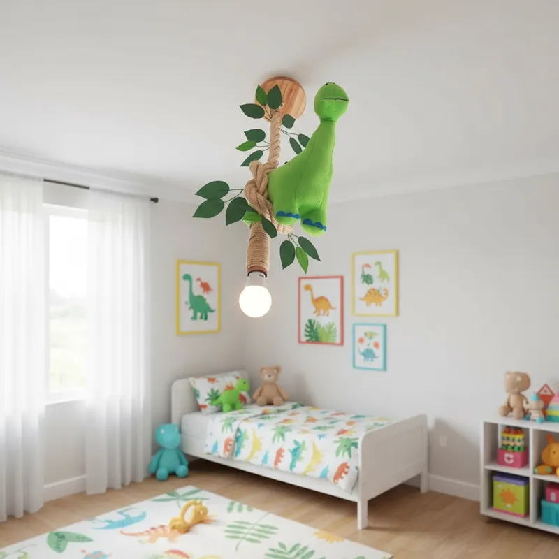 Luminária de teto infantil dinossauro em Oferta na Shopee