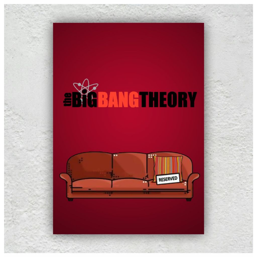 Placa decorativa / Série / The Big Bang Theory (25x18cm) - TB02