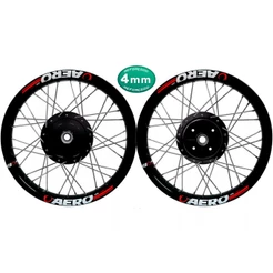 Par Roda Alumínio Viper Aero Ybr 125 Factor 125 Raios 4mm Cromado