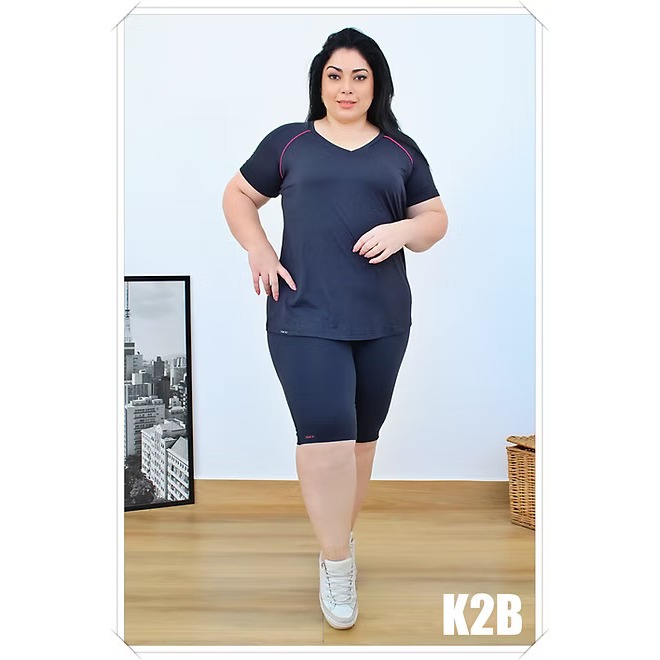 Blusa Academia Plus size K2B - Qualidade e Beleza