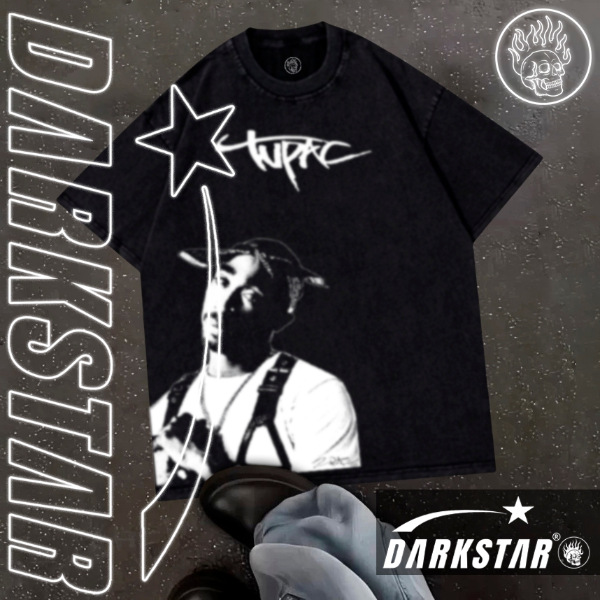 *VALOR PROMOCIONAL* Camisa Camiseta T-Shirt Premium 100% algodão DARKSTAR "Tupac 2pac"