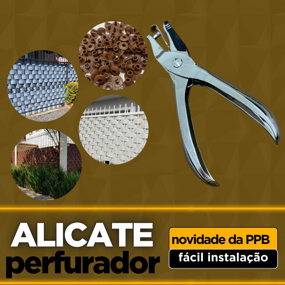 Alicate Perfurador p/ Pinos Fixadores (Fita Protetora de Portão)