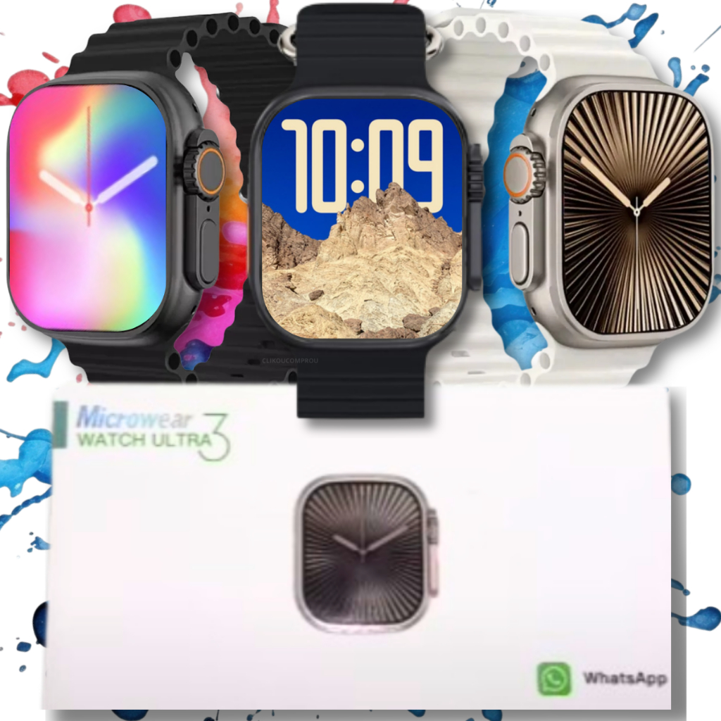 Relogio Smartwatch Microwear U3w Resposta Whatsapp Masculino Relógio Inteligente 49mm À Prova D'água — R$ 164,99 em Shopee, 23% OFF