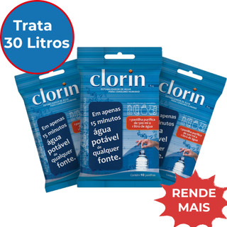 Kit 30 Pastilhas P/ Limpar e Purificar Água - Clorin 1