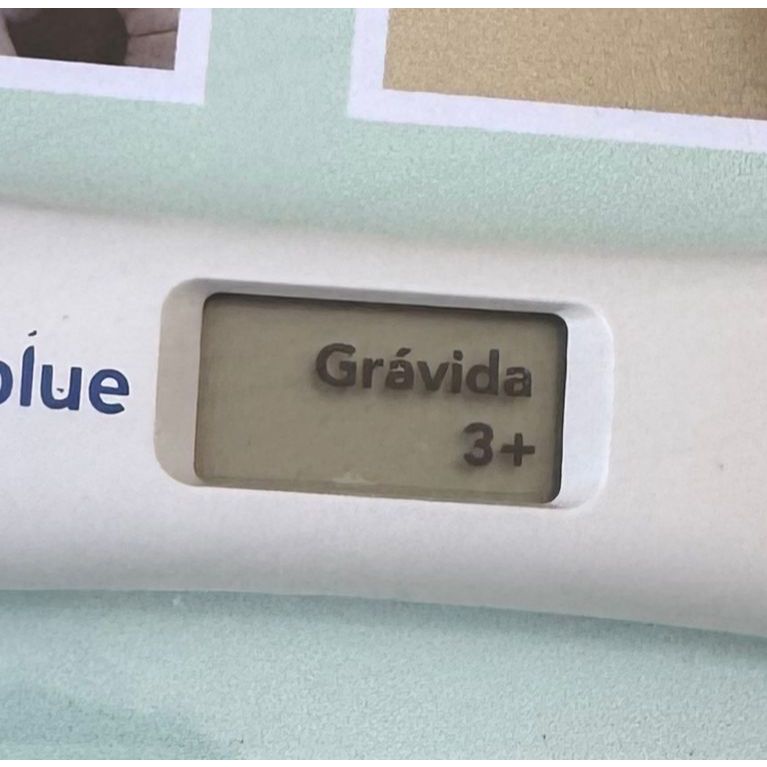 Adesivo Positivo Teste Gravidez Clearblue | Eternize Seu Positivo 2x1cm | Lembrança do momento mais especial
