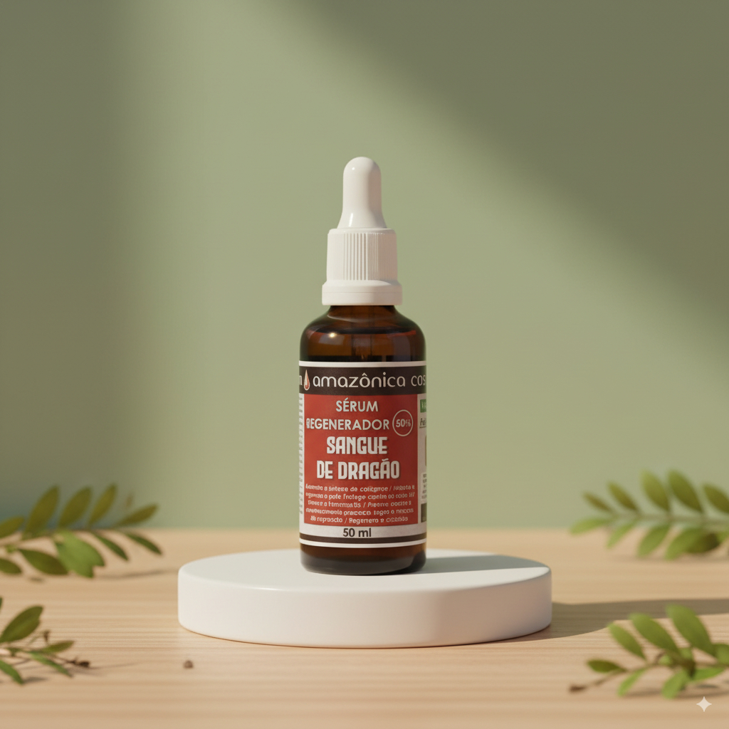 Sérum regenerador 50% seiva de sangue de dragão -melasma, cicatrizes, quelóides e inflamações - 50ml
