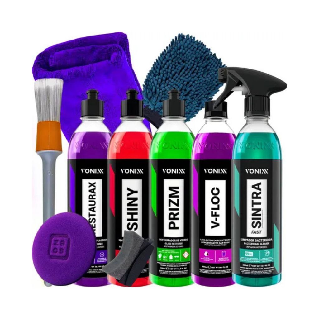 Kit Profissional Vonixx Shampoo V-floc Prizm Shiny Restaurax
