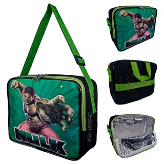 LANCHEIRA TERMICA DO INCRIVEL HULK ESTILO TRANSVERSAL INFANTIL DE MENINO GRANDE em Oferta na Shopee