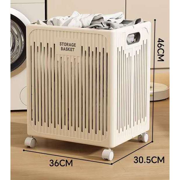 Cestos De Roupa Suja organizador com rodinhas brinquedos Dobráveis Multifuncionais Portáteis Dir 46x36x30.5cm