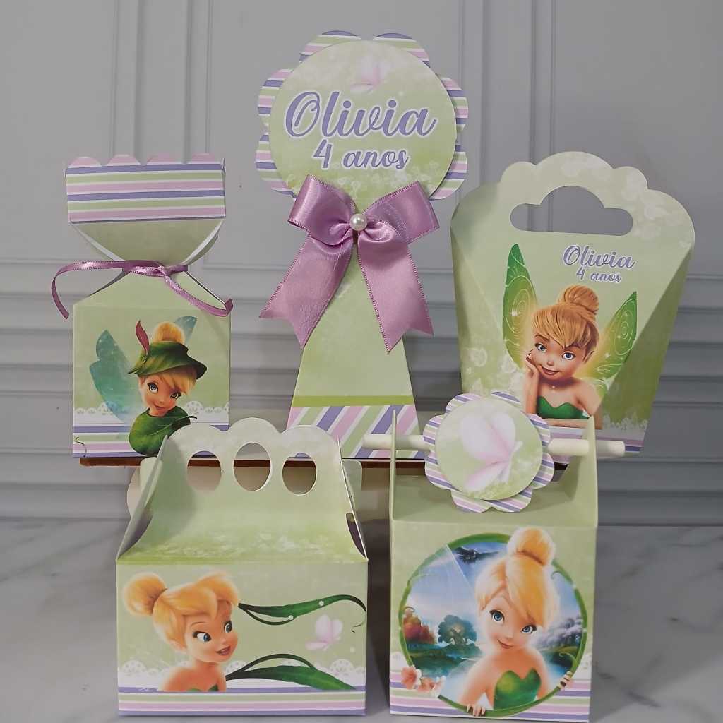 Kit Personalizados Tinker Bell - Sininho - Lembrancinha Personalizada - Festa Infantil - Aniversário