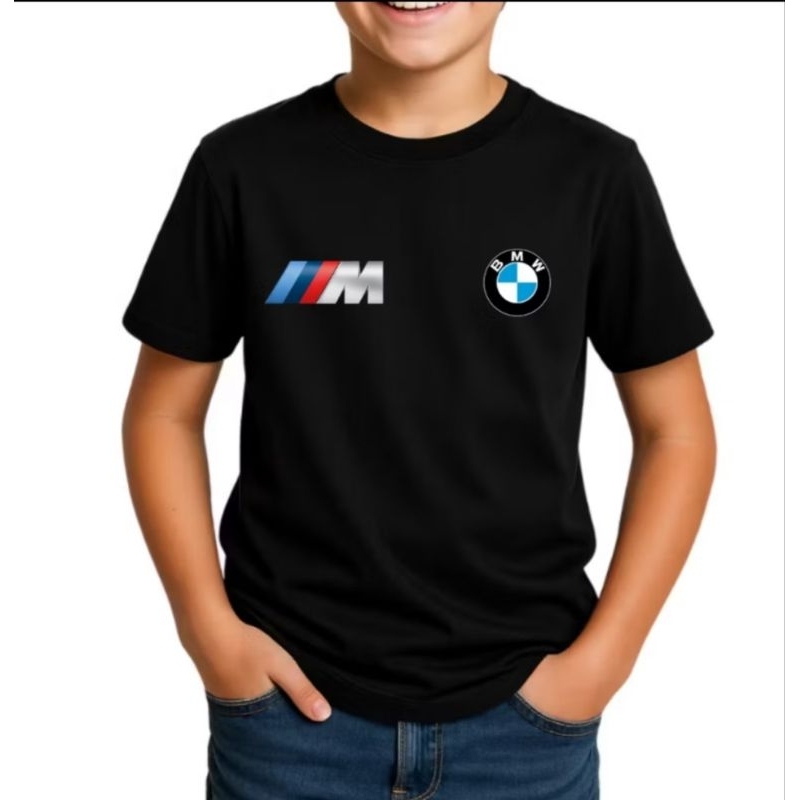 Camiseta Masculina Infantil Juvenil BMW Camiseta Estampada 100% Algodão N⁰ 2 ao 16