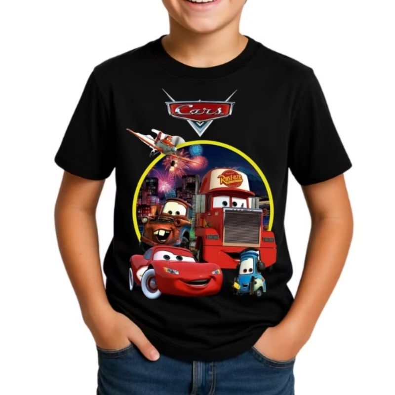 Camiseta Masculina Infantil Juvenil Carros