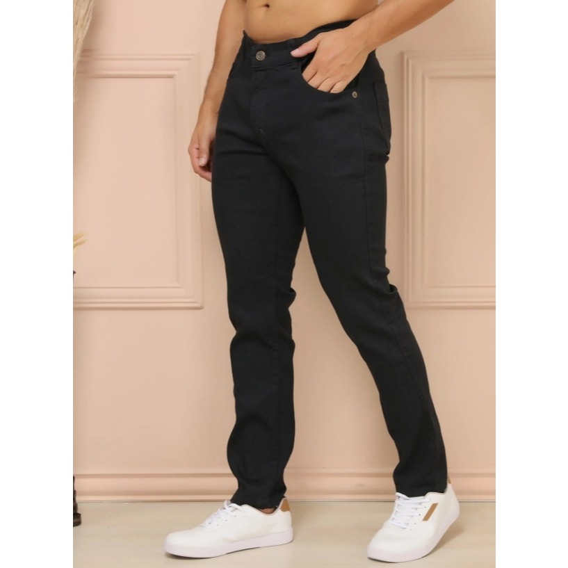 Calça Slim Básica Jeans Masculina – Corte Ideal para Uso Diário