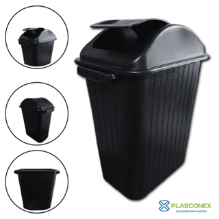 Cesto Lixeira 20 Litros Preto P/ Cozinha ou Banheiro em Oferta na Shopee
