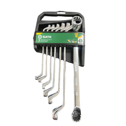 Jogo de Chave Estrela Angulada 75° SATA - 7 Peças (8x10 a 22x24mm) | Resistente & Prático | ST09072G