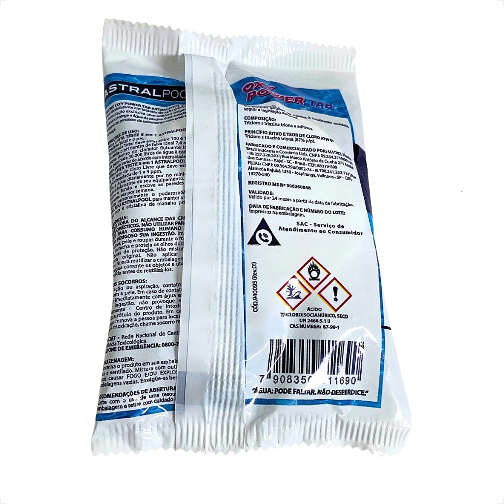 🧼 KIT 20 PASTILHAS DE CLORO OXYPOWER PRO 5 EM 1 – ASTRALPOOL / FLUIDRA