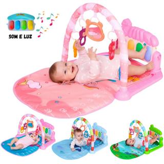 Tapete de Atividades Infantil Bebê Ginásio Piano Musical com Som e Luzes - Castela em Oferta na Shopee