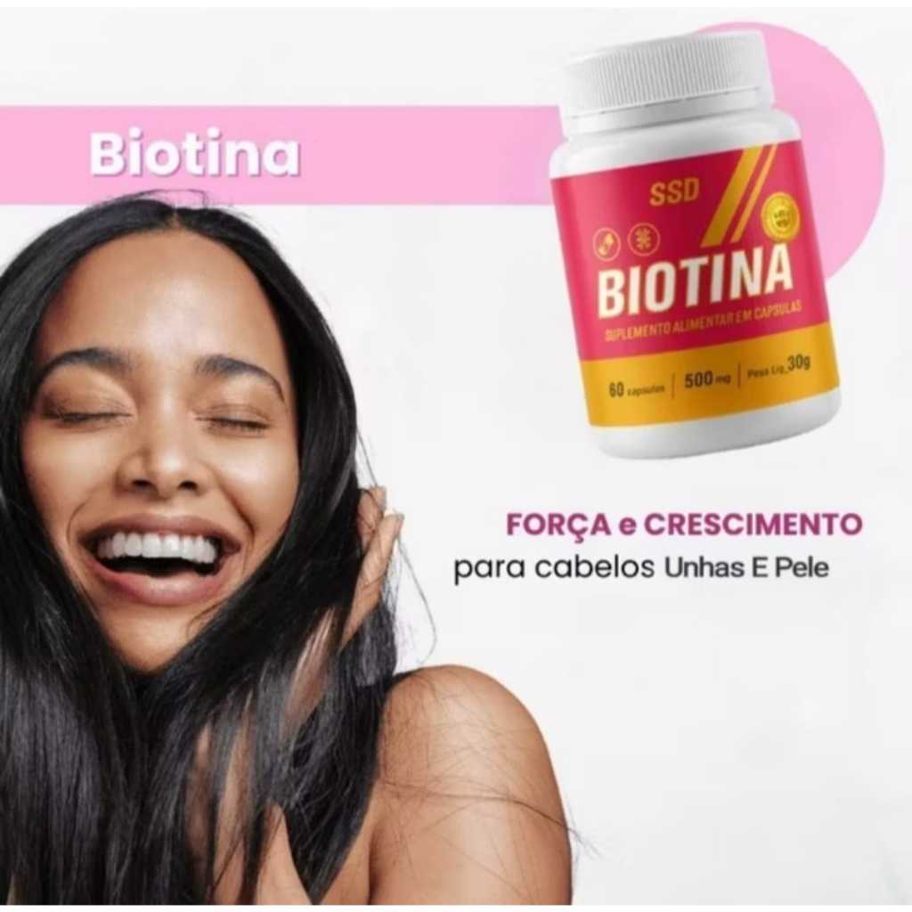 Biotina Original C/60 capsulas Envio Imediato