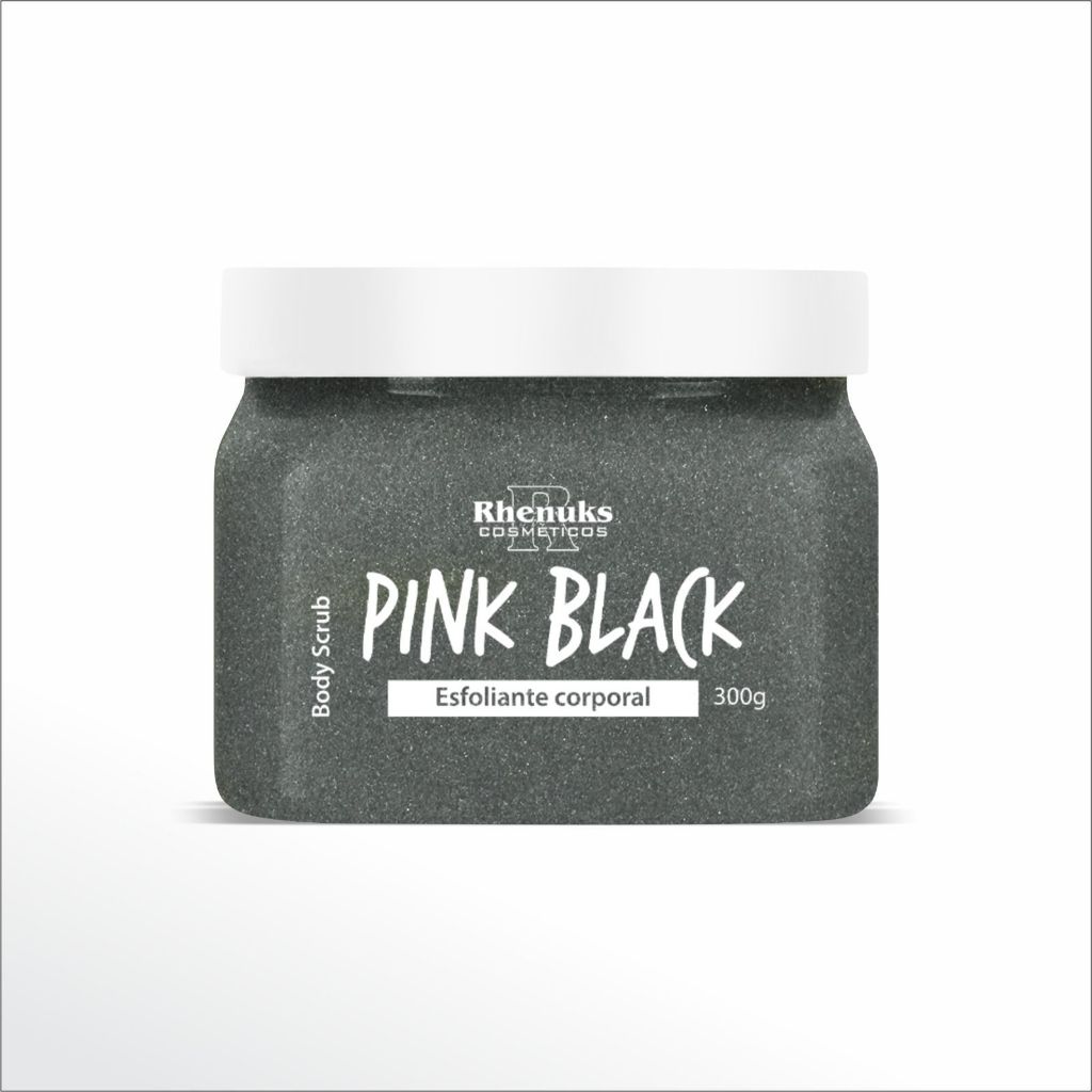 LANÇAMENTO BODY SCRUB PINK BLACK - ESFOLIANTE CORPORAL RHENUKS em Oferta na Shopee