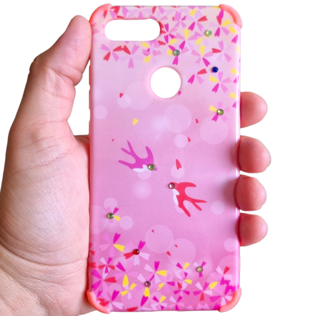 Capa Capinha Xiaomi Mi 8 Lite Decorada Feminina Antimpacto - detalhe