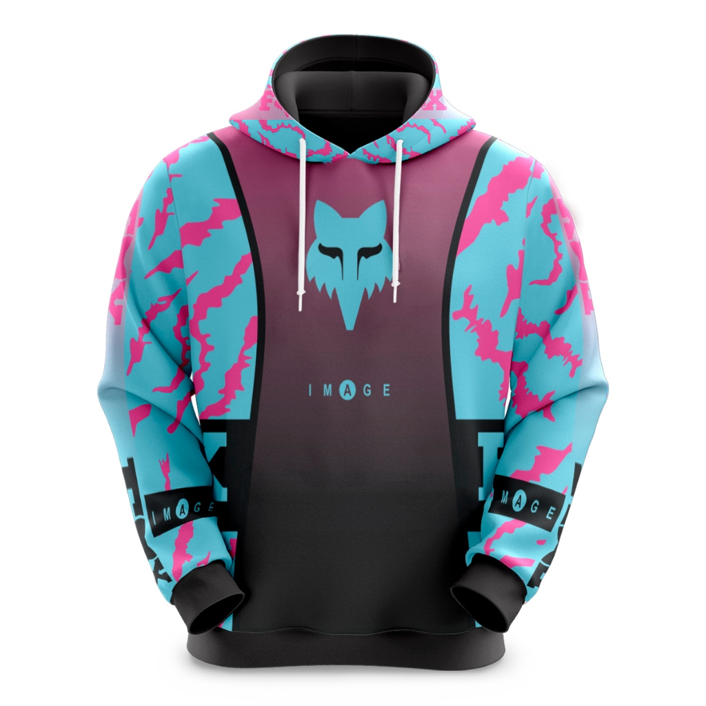 Blusa de Moletom Sublimado Adulto e Infantil Estilo Circuito Rally Motocross
