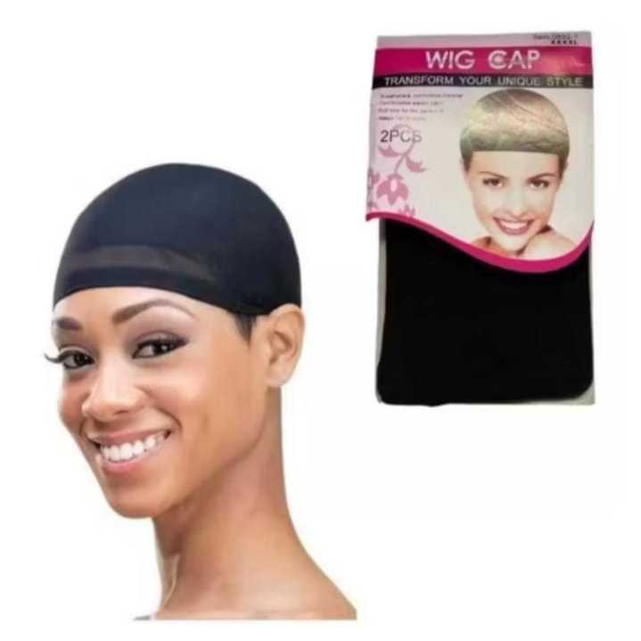 Kit 8 Toucas Wig Cap Elástica Fina Para Peruca Full Lace Front Lace Prender Cabelo