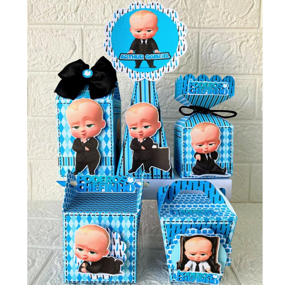 Kit Festa Poderoso Chefinho - Caixinhas Personalizadas - Papelaria Personalizada - festa em casa