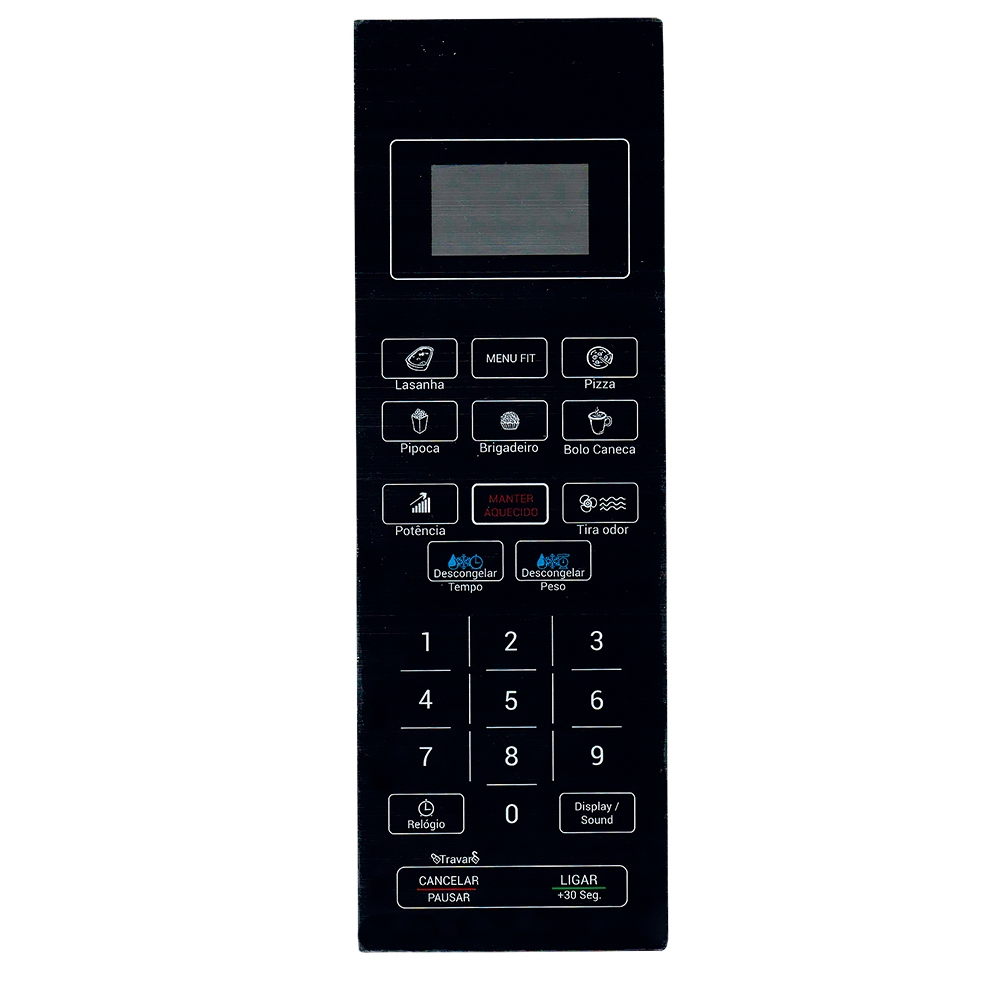 TND Membrana Teclado para Micro-ondas Compatível Com Philco Pmo26eb Pmo 26eb