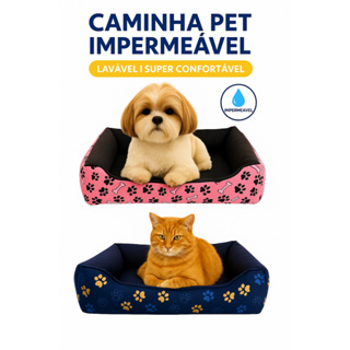 Kit 2 caminha Caminha Pet Impermeável e Lavável Para Cães e Gatos Confortável 45cm 45cm Azul ou Rosa em Oferta na Shopee