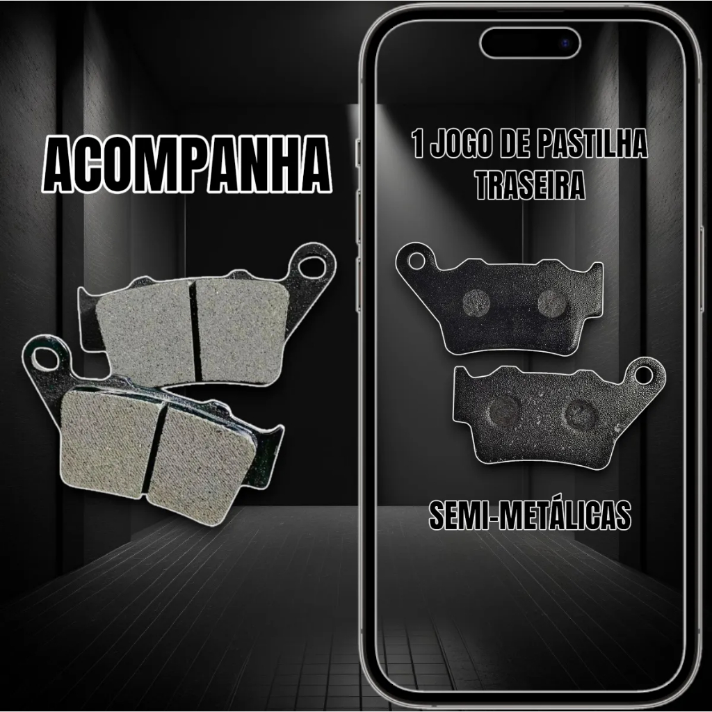 Pastilha Freio Traseiro + Freio Dianteiro Bmw G310 Gs G310 R — imagem 2 de 2