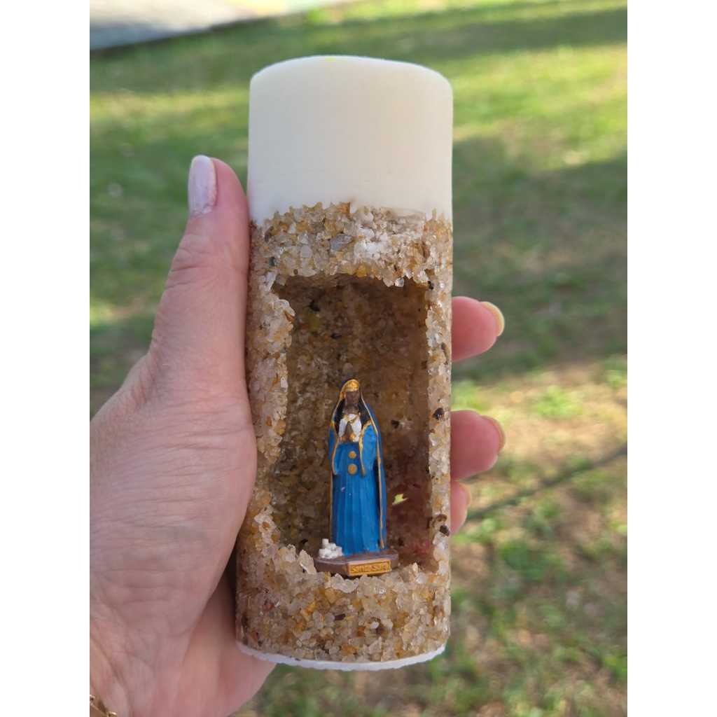 Vela Santa Sara Kali Oratório Vela Pilar Aromática 50g