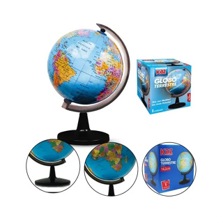 Globo Terrestre  Giratório Planeta Mapa Mund Mesa 10,5cm em Oferta na Shopee